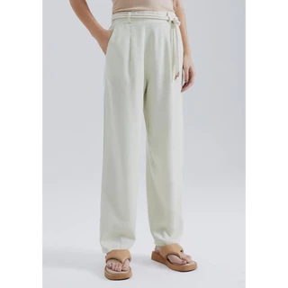 Calça Feminina Carrot Cintura Alta Em Viscolinho Hering