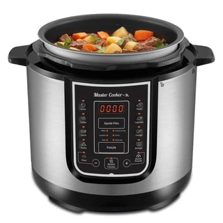 Panela de Pressão Elétrica Mondial Master Cooker 3L com 14 Funções 700W Preto/Inox 220V - PE-40 em Oferta na Shopee