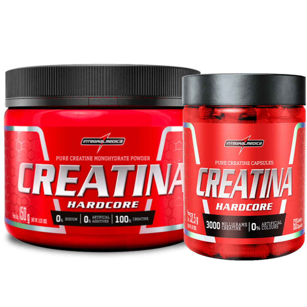 Creatina Pura 150g + Creatina Pura 60 Caps Integralmedica | Shopee Brasil