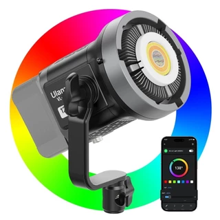 ULANZI Luz de Vídeo COB RGB, Não Inclui Fonte, com Saída Contínua de 120 W, Controle de Aplicativo