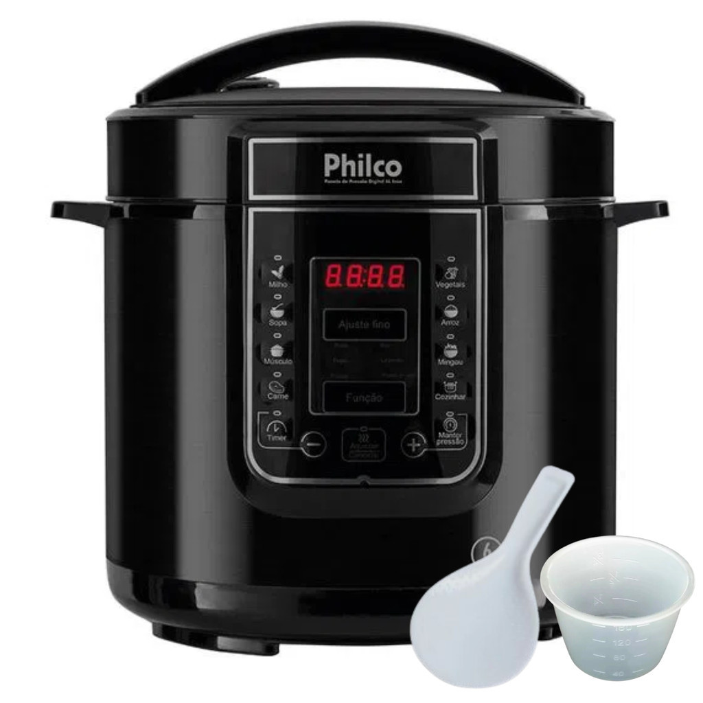 Panela De Pressão Elétrica 6 Litros Faz Feijão Carne Legumes | Shopee ...