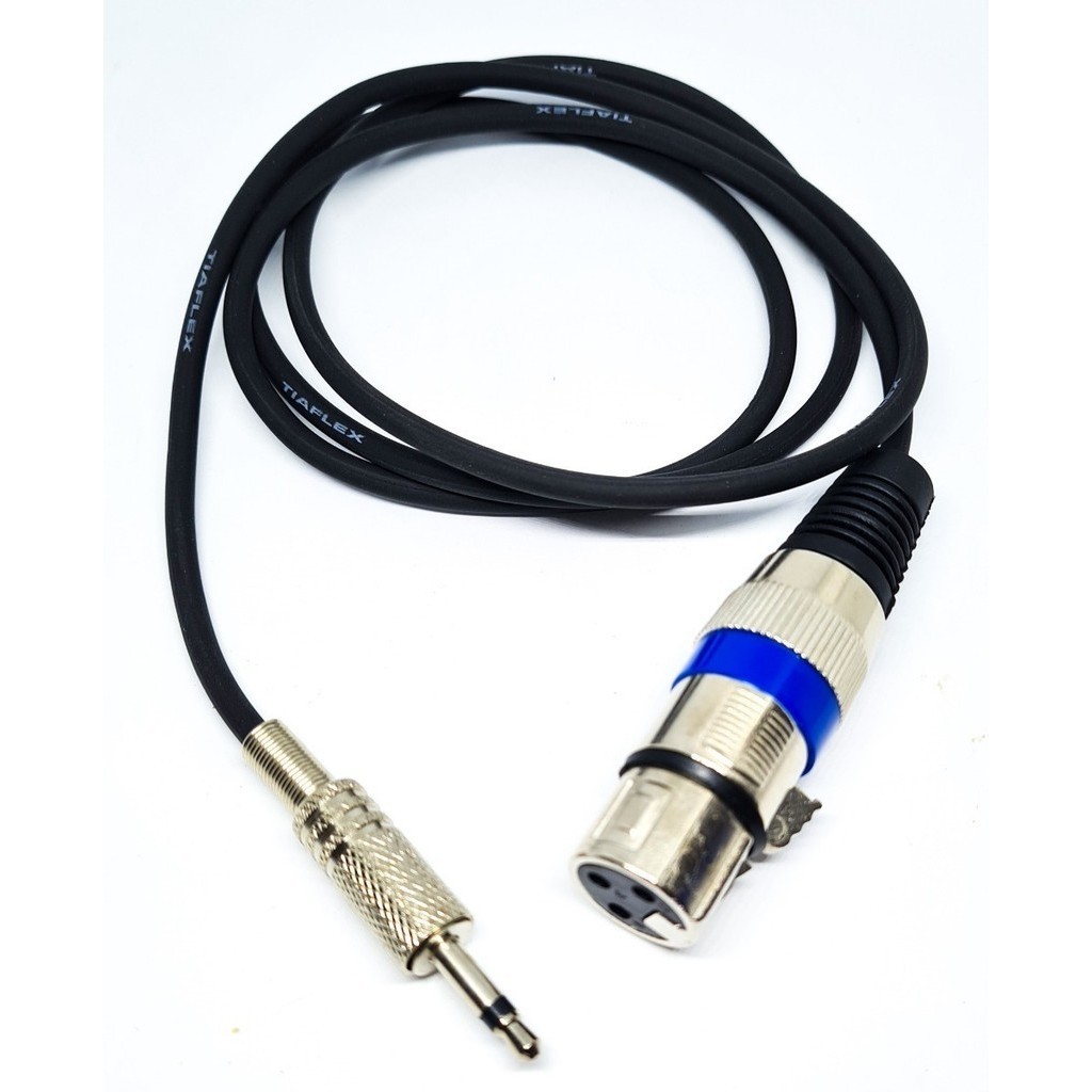 Cabo P2 Mono Para Xlr Fêmea -30cm Fio Tiaflex