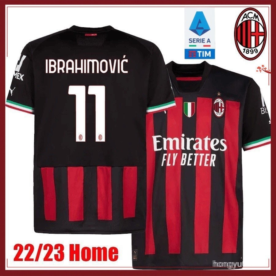 MILÃO CASA 2022-23 GIROUD TOMORI IBRAHIMOVIC R. FONTE LAZÉTICA A. RBIC-Camisa do futebol do Milans [Frete Grátis ��