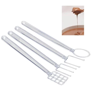 Conjunto de Garfos para Banhar Chocolate Cristal BWB (Kit com 4 peças)
