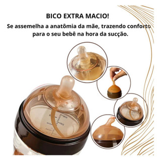 Bico Mamadeira Silicone Imita Peito Materno 12 Meses + | Shopee Brasil
