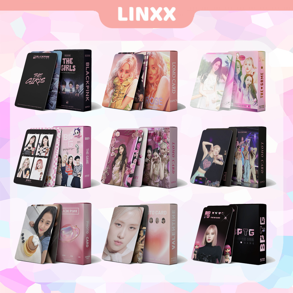 LINXX 55 Pcs BP Valentine 7a Cartão Holográfico A Laser Kpop