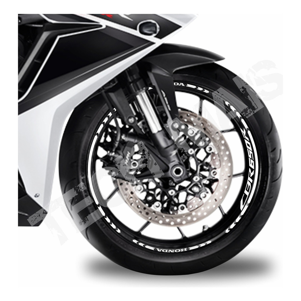Kit Adesivos Refletivo De Rodas e Frisos para Moto Honda Cbr650 R cbr ...