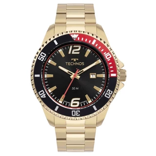 Relógio Technos Masculino Racer Dourado - 2115NCM/1P