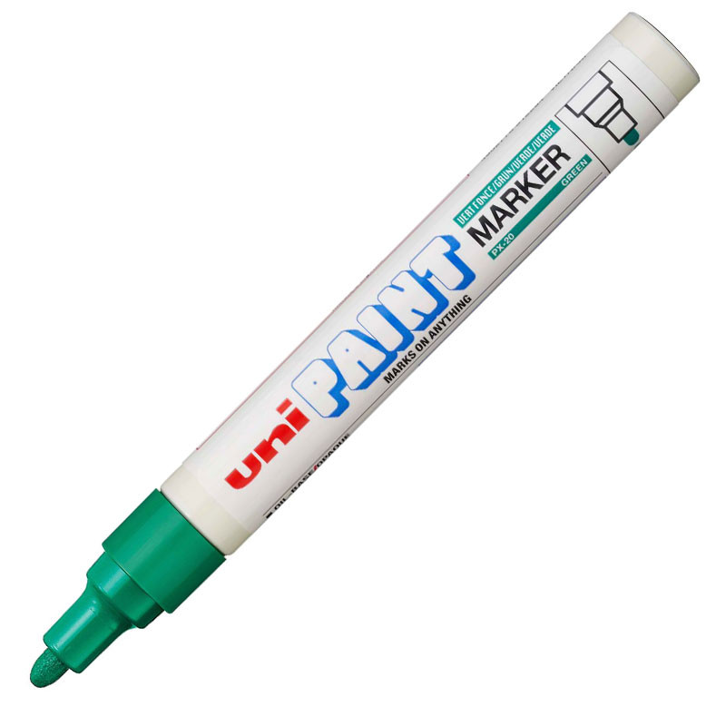 Pincel Marcador Permanente Paint Marker Verde PX 20 Uni Paint Shopee 