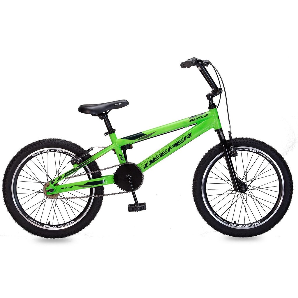 Bicicleta aro 20 alumínio Deeper Bmx style Verde | Shopee Brasil