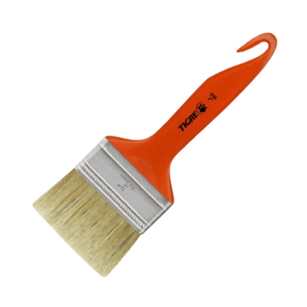 Pincel Trincha Para Pintura Tigre Media 696 3 Polegadas Cerda Branca ...