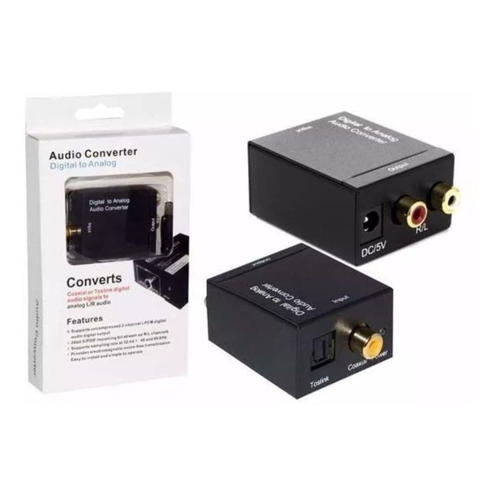 Conversor De Audio Optico P/ Rca | Shopee Brasil