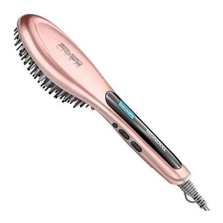 Produto de Vitrine: Escova Elétrica Alisadora de Cabelo Digital Mondial EA-02 Golden Rose Tourmaline 230º Bivolt