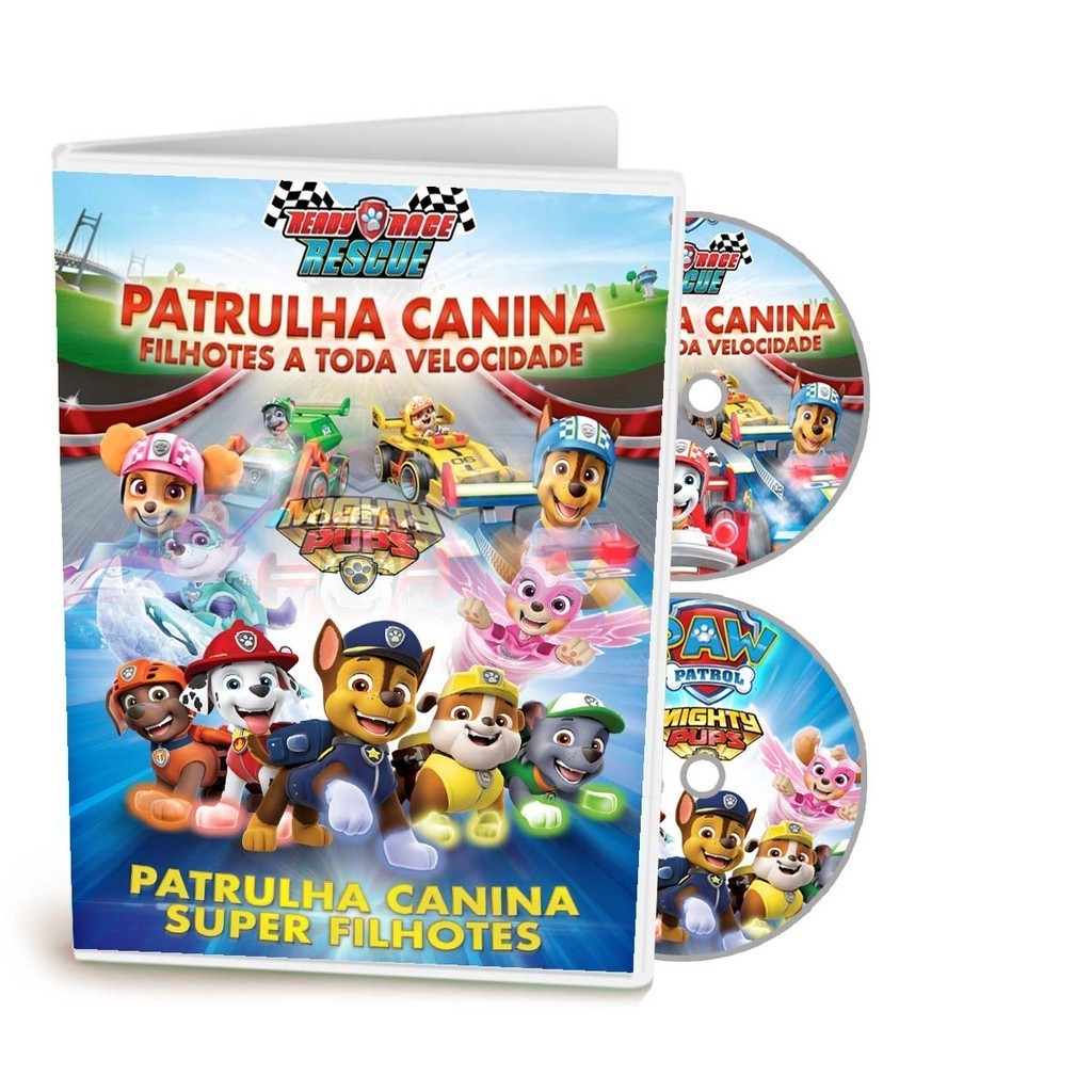 Dvd Patrulha Canina Super Filhotes + A Toda Velocidade 2 Dvd | Shopee ...