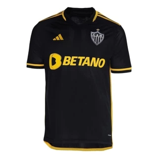 CAMISA DE TIME ATLETICO MINEIRO PRETO DOURADO 2024.