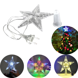 Estrela Ponteira Natal Led Pisca Colorido Enfeite Árvore