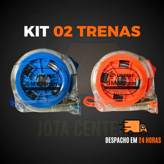 Kit 02 Trenas Profissionais Transparente C/Trava 5mx25ft - Sklink Custo beneficio