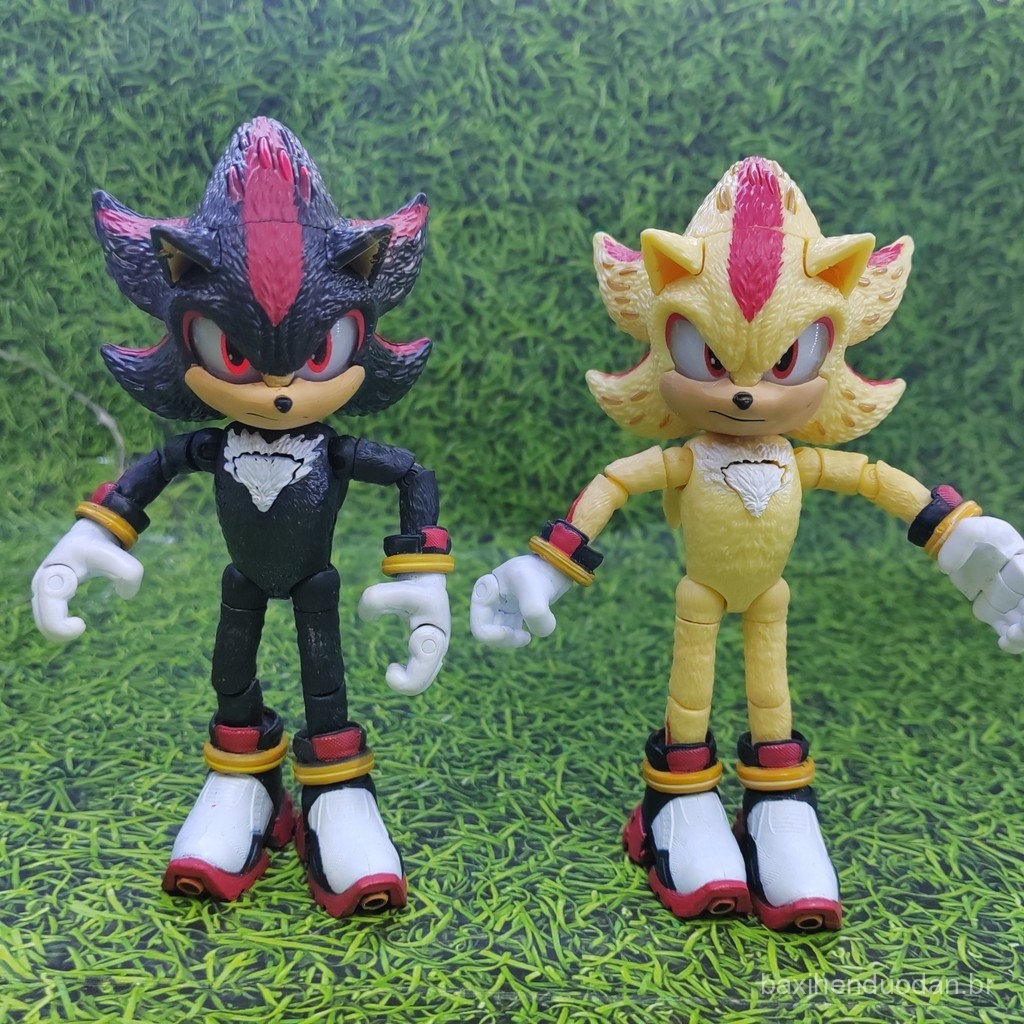 Modelo Sonic Shw Hedgehog Figura Solta com Sombra Brilhante Boneco ...