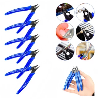 Kit 5 Alicates Corte Rente Diagonal De Precisão Desencapador