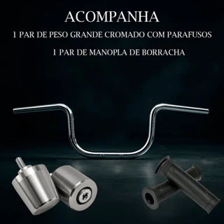 Kit Guidão Original com Rosca Interna e Manoplas para Motocicleta 160 em Oferta na Shopee