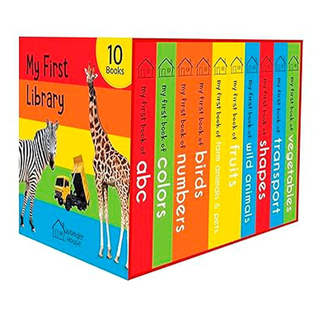 MFS MY FIRST STORY 4CD BOXセット My First Library - Boxset of 10 Board Books for Kids | Shopee Brasil