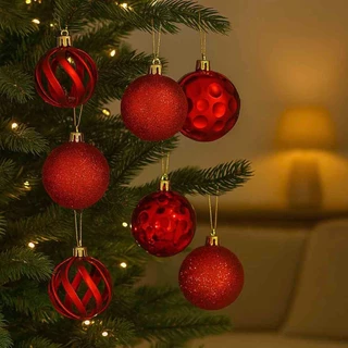 Bola De Natal Luxo Decorada Pequena/Média/Grande