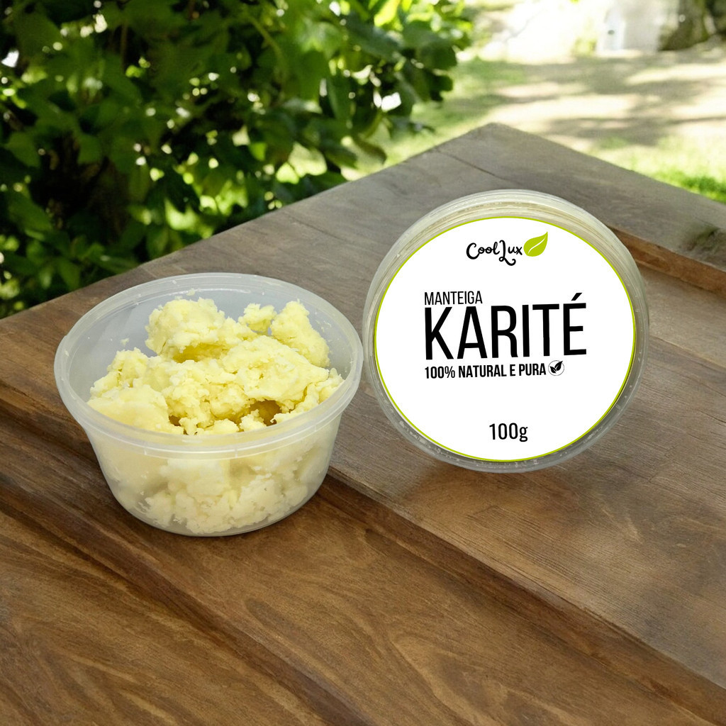 Manteiga de Karite 100% Pura Natural para Cabelo e Pele - Cosmético 100g