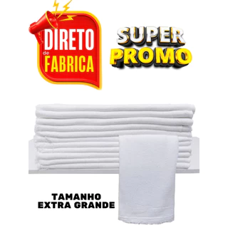 10 Pano De Chão Grande Alveijado Tamanho Grande 45 x 65 cm saco duplo