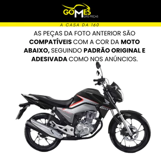 Kit Carenagem Cg Titan 160 Preta 2018 Completo Novo