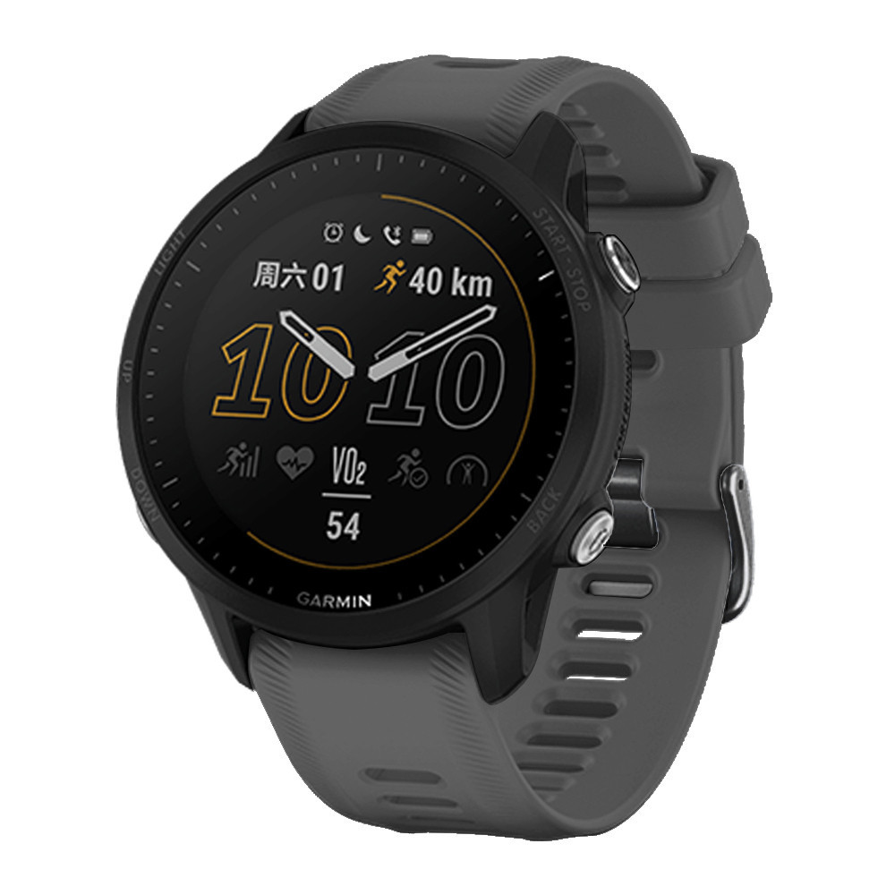 Bracelet De Montre En Silicone Pour Garmin Forerunner 965/955