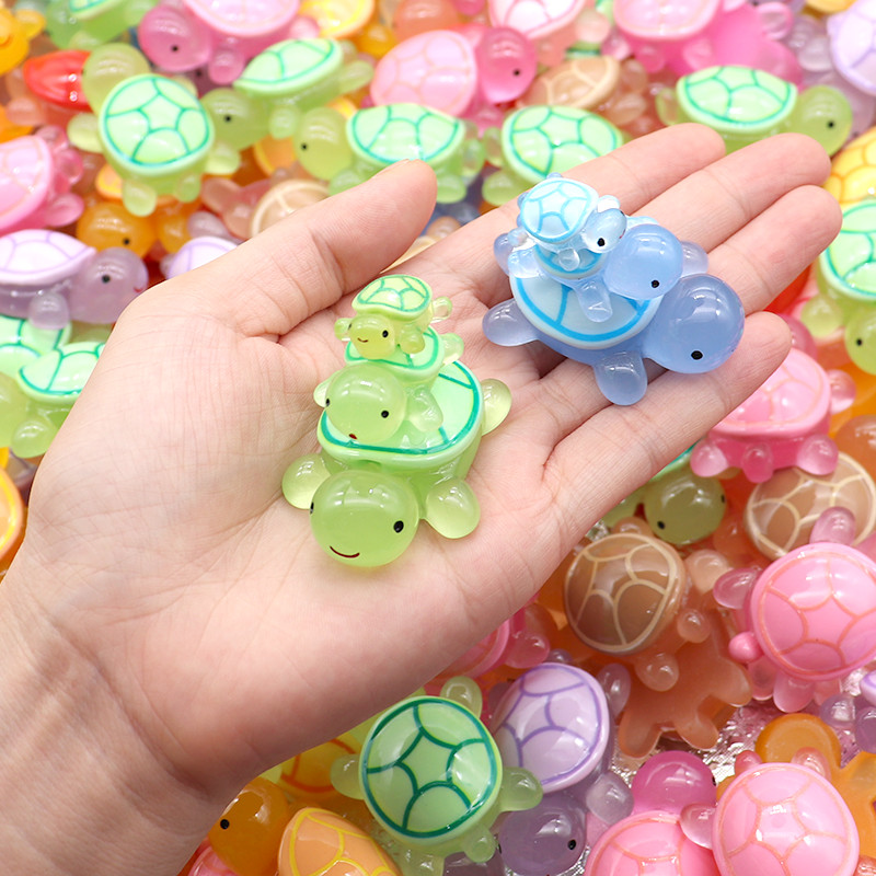 54 Pezzi Tartarughe Mini Resina, Mini Tartaruga Luminosa, 6