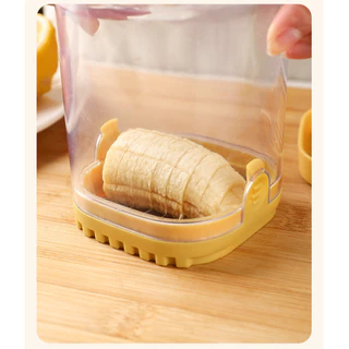 Cortador De banana Tipo Prensa , Ferramenta De Corte De Frutas , Divisor De Alimentos Amigável À Mão , Aço Inoxidável