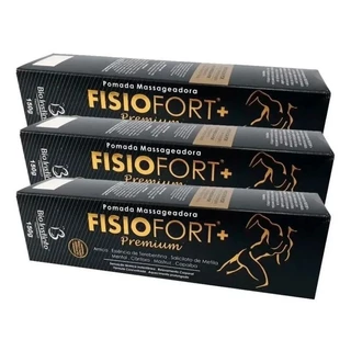 Kit Com 3 Pomada Massageadora - Fisiofort Premium Bio 150g