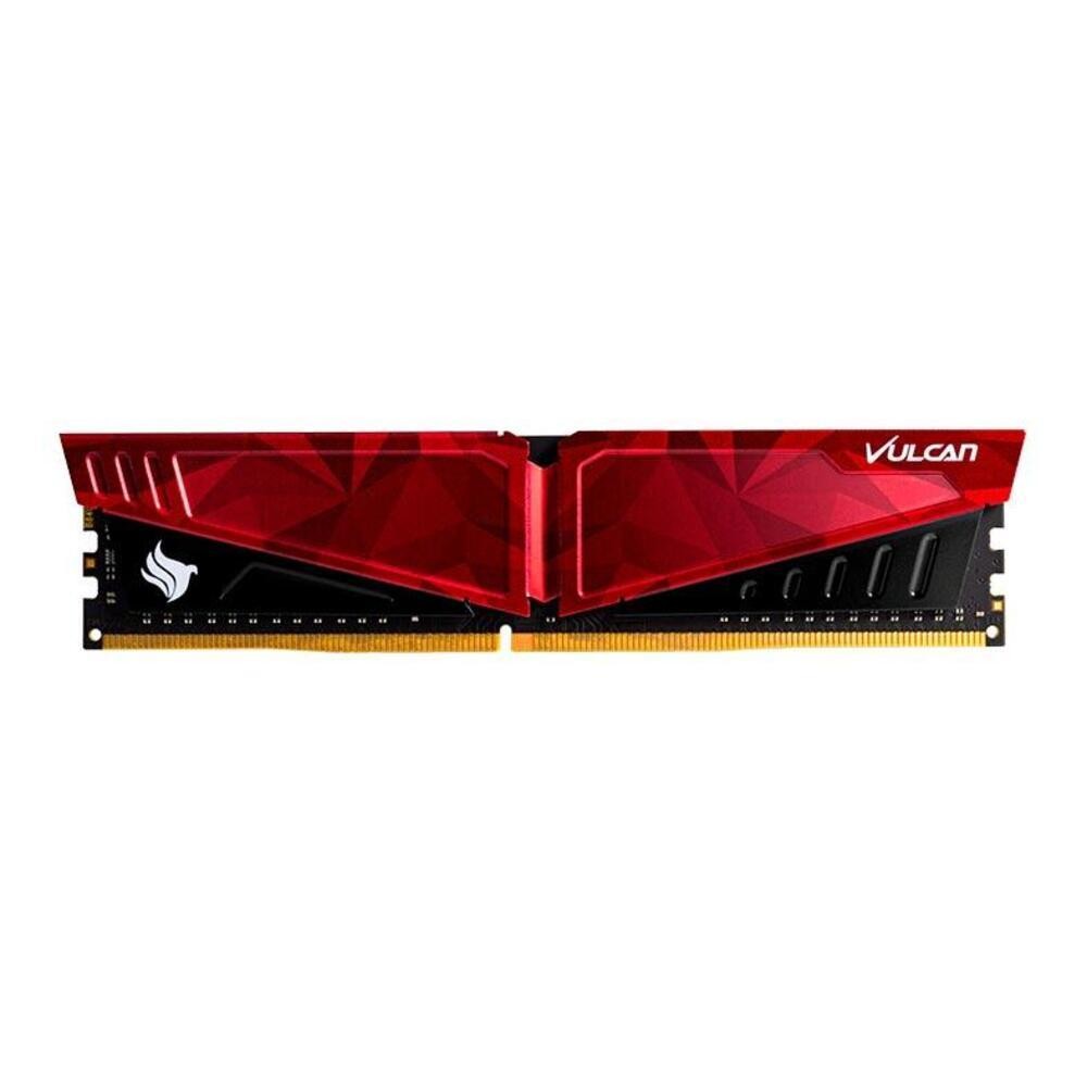 Memoria Team Group T-Force Vulcan Pichau 8GB (1x8) DDR4 3600Mhz Vermelha, TLPRD48G3600HC18J01
