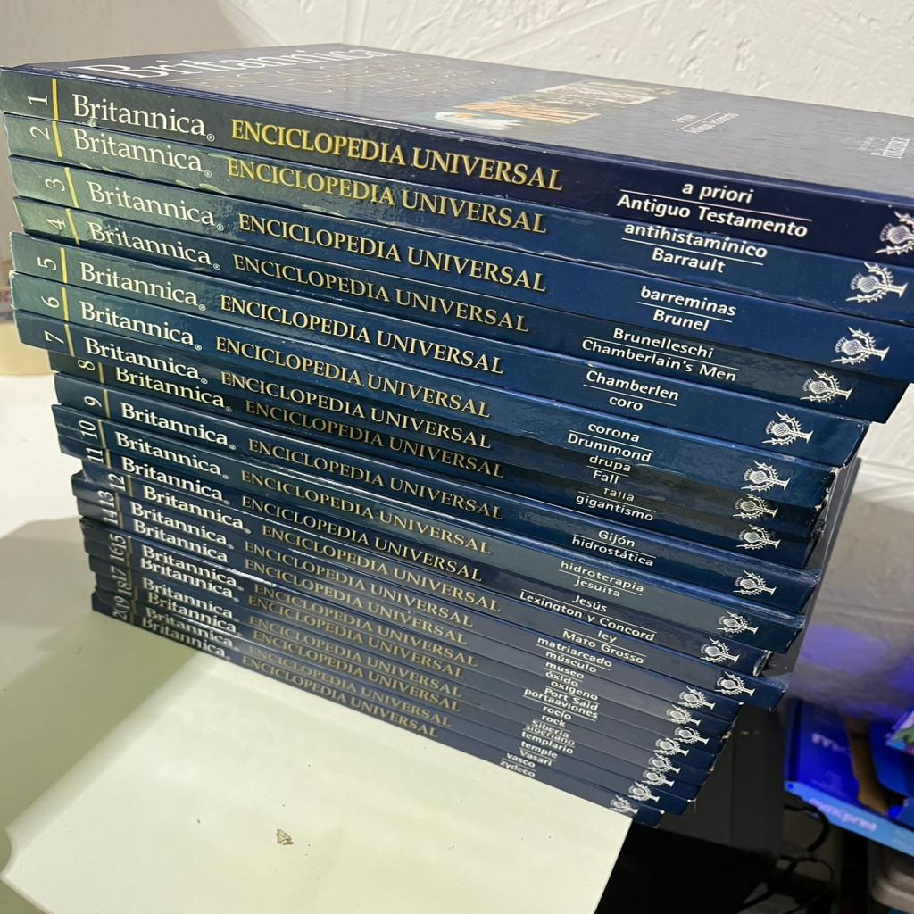 enciclopedia universal ilustrada 20 volumes autor britannica | Shopee ...