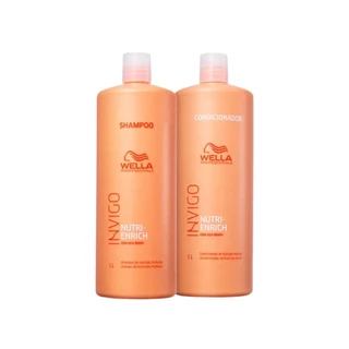 Wella Kit Nutri Enrich Shampoo 1l+condicionador 1l
