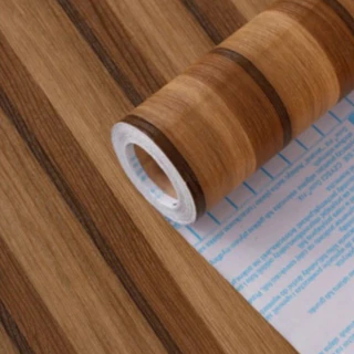 Papel de Parede 3D Adesivo Autocolante Decorativo 5 Metros Para Sala Ripado Madeira Escuro Para Quarto Autoadesiv