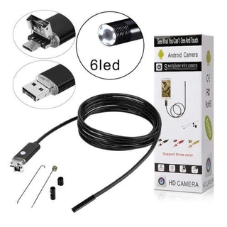 Micro Câmera Hd Endoscópica Usb Celular Android Pc em Oferta na Shopee