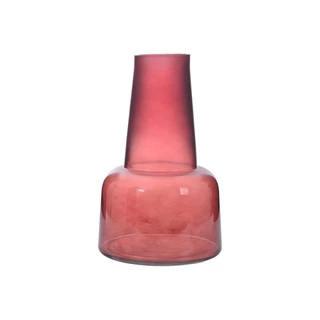 Vaso Frosted Rosa 18X27.5X18Cm Vidro em Oferta na Shopee