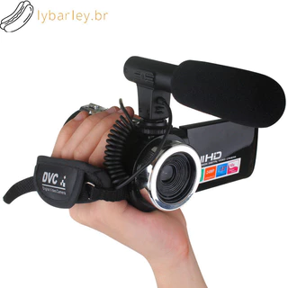 Câmera De Vídeo Filmadora Profissional 1080P HD LCD De 3.0 Polegadas Com Zoom Digital 18x Microfone