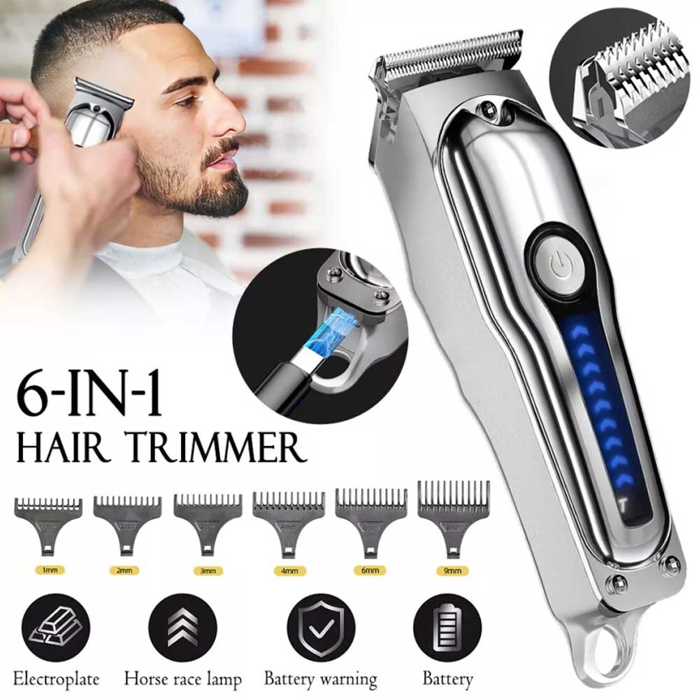 Professional Hair Clippers Trimmer Cordless Shaving Machine Cutting ...