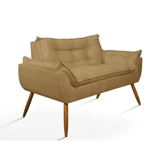 Poltrona Luxo Namoradeira Sala Quarto - Balaqui Decor