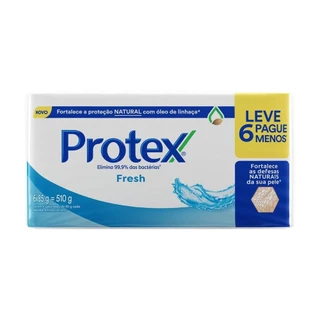 Sabonete Em Barra Protex Fresh 85g 6un