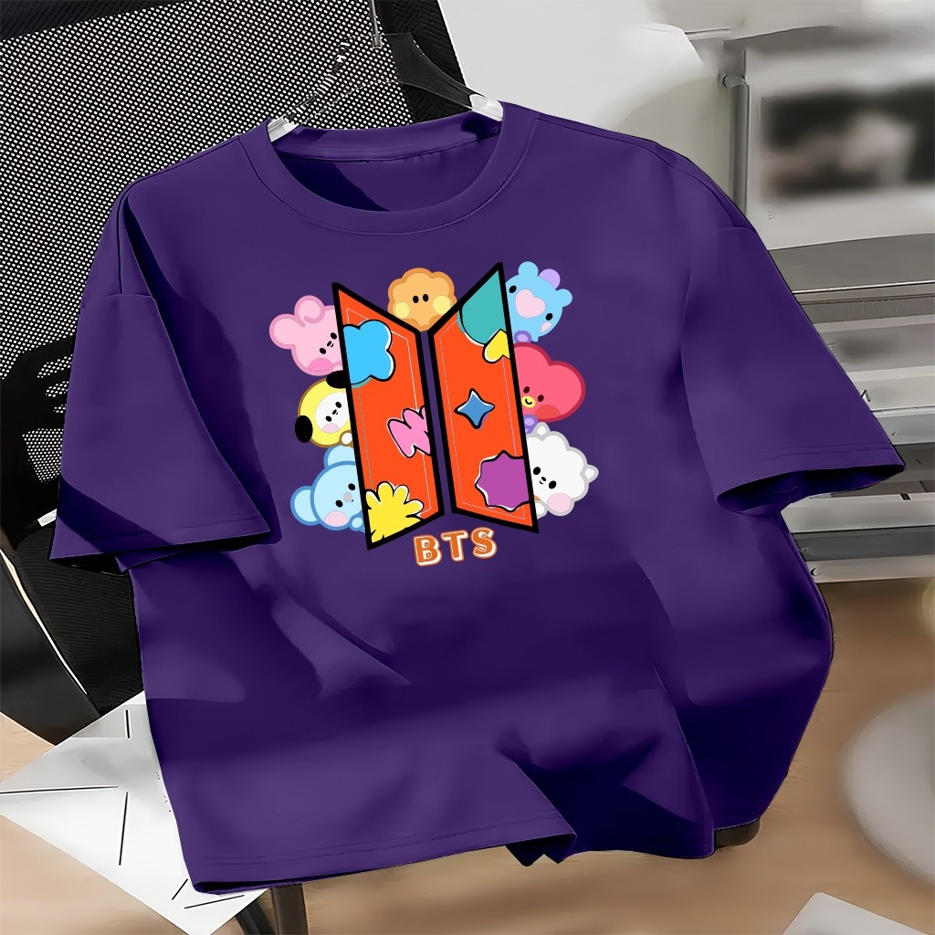 Camisa Camiseta Unisexx T-shit Algodão BTS SIMBOLO FOFO K-Pop