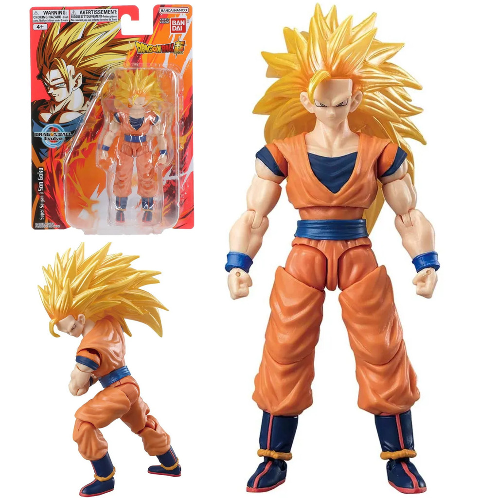 Dragon Ball - Boneco Goku Super Saiyajin 3 Articulado 12cm Bandai ...