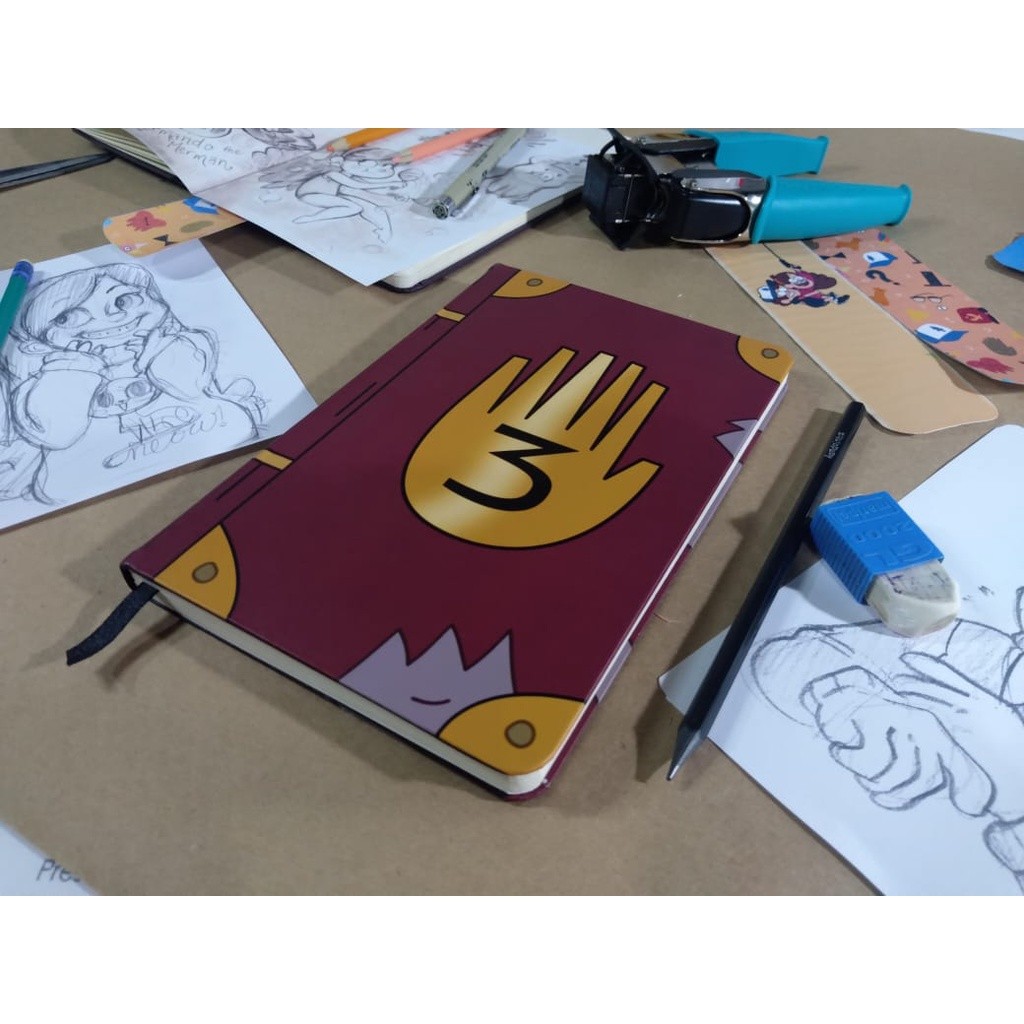 Caderno SKETCHBOOK Gravity Falls Diário Perdido Nº 3. | Shopee Brasil