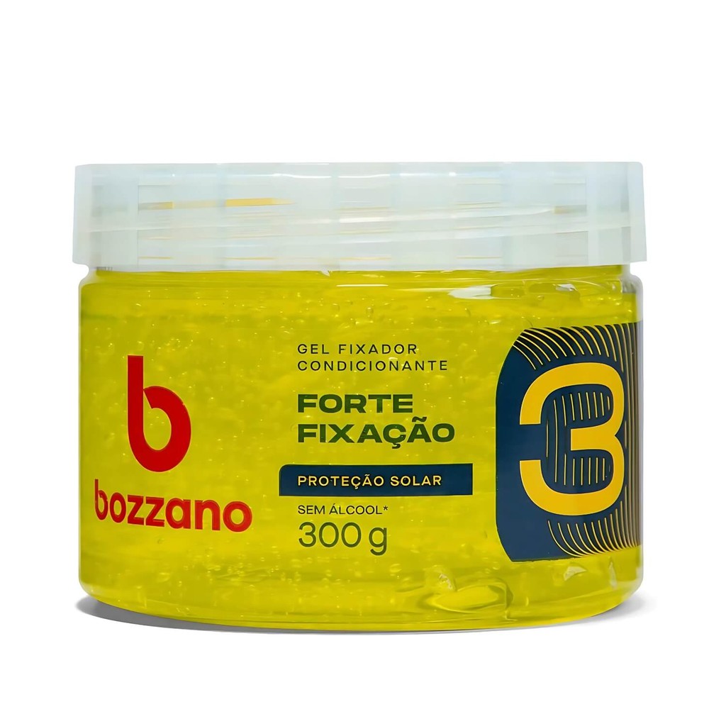 GEL FIXADOR BOZZANO CONDICIONANTE FATOR 3 FIXAÇÃO FORTE 300G