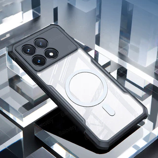 Xiaomi POCO X6 Pro F6 5G Caixa De Proteção De Silicone Duro Magnética Sem Fio