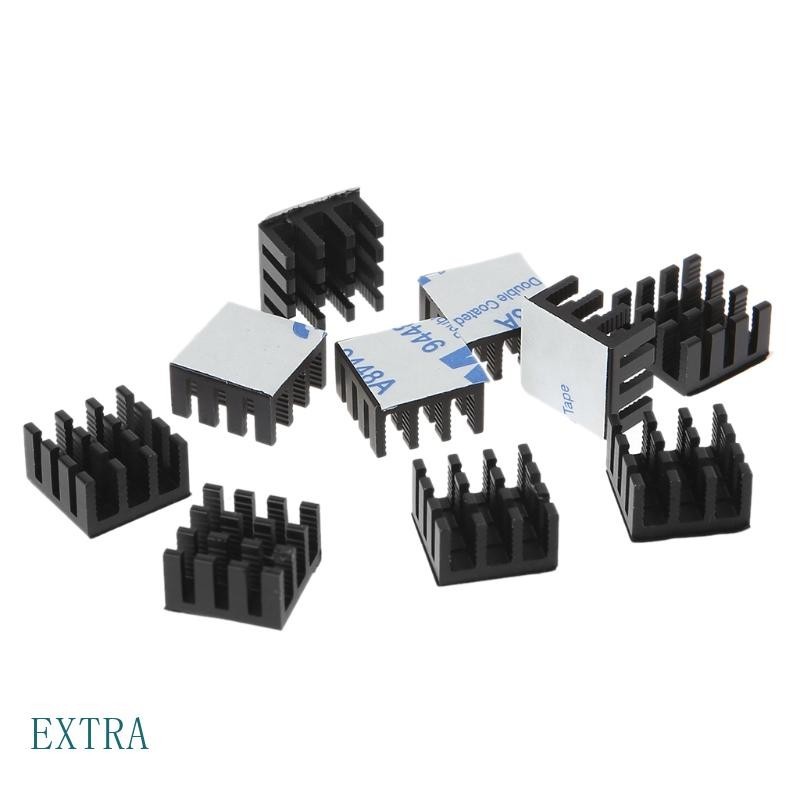 10Pcs Conjunto 14x14x8mm Resfriamento Do Dissipador Calor Alumínio Para Instalações Elétricas Computadores