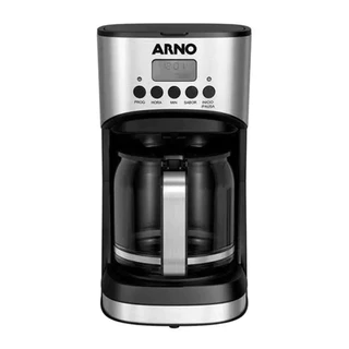 Cafeteira Elétrica Digital Arno New Element 1,8L Preto e Inox - 110V